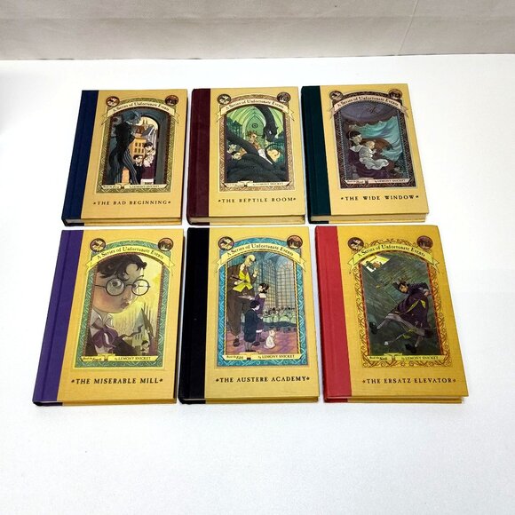 Loathsome Library A Series Of Unfortunate Events Box Set Vol 1-6 Lemony Snicket - Picture 3 of 10